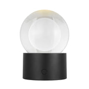 Visual Comfort SLTB27427 Mina 6" Tall LED Rechargeable Table Lamp - Black