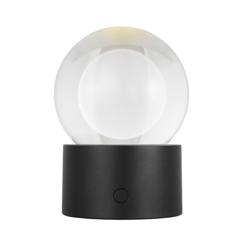 Visual Comfort SLTB27427 Mina 6" Tall LED Rechargeable Table Lamp - Black