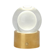 Visual Comfort SLTB27427 Mina 6" Tall LED Rechargeable Table Lamp - Natural Brass