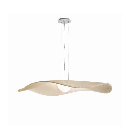Bover Mediterrania S/105 1-lt 41" LED Pendant, TRIAC-Cream