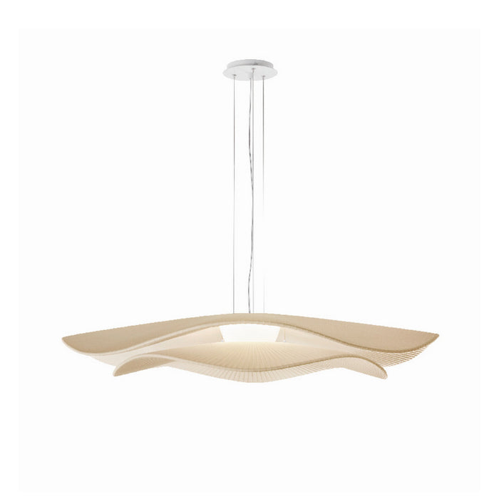 Bover Mediterrania S/105.2 1-lt 41" LED Pendant, TRIAC-Cream