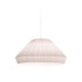 Bover Mei 150 6-lt 59" Pendant-White Translucent Ribbon