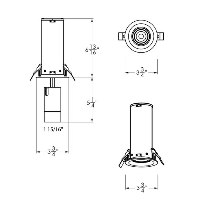Dals MFD03-CC Aperture 8W Multifunctional Recessed Downlight, 5CCT Selectable