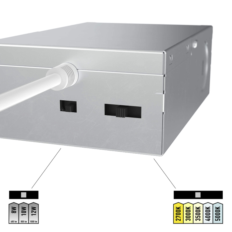 Dals MFD03-MW-CC Aperture 8W/10W/12W Multifunctional Recessed Downlight, 5CCT Selectable