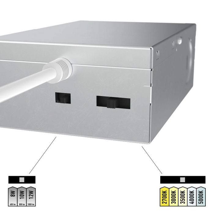 Dals MFD03-MW-CC Aperture 8W/10W/12W Multifunctional Recessed Downlight, 5CCT Selectable