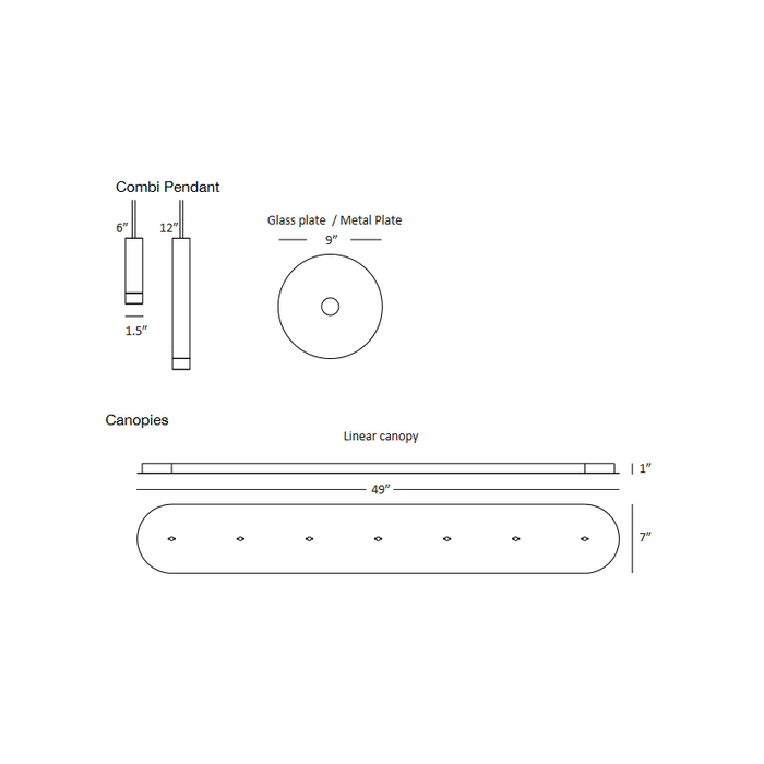 Koncept CMP-SIETE1 Combi LED Pendant