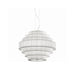 Bover Mos 03 6-lt 47" Pendant-White Translucent Ribbon
