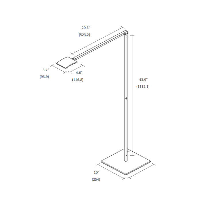 Mosso Pro LED Floor Lamp by Koncept