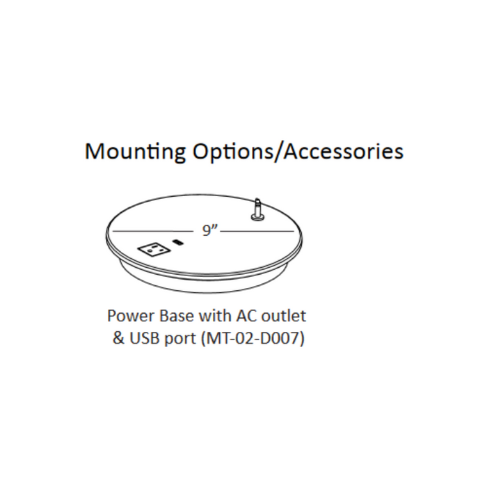 Koncept ZBD3000 Z-Bar Gen 4 LED Desk Lamp, Power Base