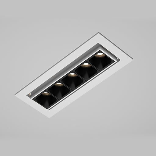 Elite MR-F-ADJ-5 Micro Series 5-Module Recessed Adjustable Accent, 24° Beam
