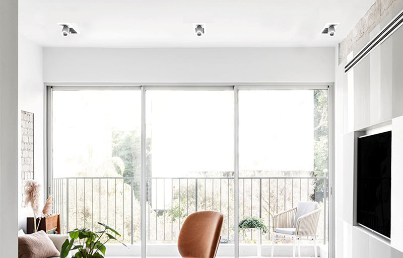 Elite MR-F-D-3-PADJ-1 Micro Series 3-Module Recessed Downlight with 1 Pull Down Adjustable Head, Flood Beam