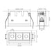 Elite MR-F-D-3 Micro Series 3-Module Recessed Downlight, 24° Beam