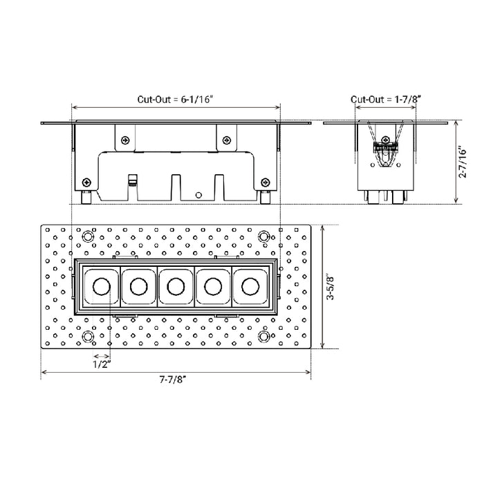 Elite MR-RTL-D-5 Micro Series Trimless Recessed Downlight