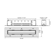 Elite MR-RTL-WW-1000 Micro Series Trimless Recessed Wall Wash, 1000 Lumens