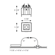 Dals MSL1-CC 2" Pinpoint Single-Spot Recessed Downlight, 5CCT Selectable
