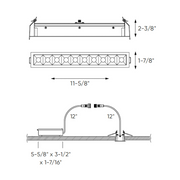 Dals MSL10-CC 12" Pinpoint Multi-Spot Recessed Downlight, 5CCT Selectable