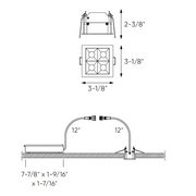 Dals MSL4-CC 3" Pinpoint Multi-Spot Recessed Downlight, 5CCT Selectable