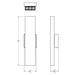 Dals MSLWALL-CC Pinpoint Wall 18" Tall LED Wall Mount, 5CCT Selectable