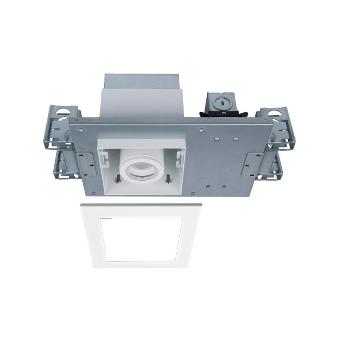 WAC MT-4115T Silo Multiples 1 Light Non-IC Rated Housing with Light Engine and Trim - White/White