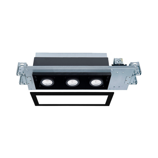 WAC MT-4310T Silo Multiples 3 Light IC Airtight Housing with Light Engine and Trim - Black/Black