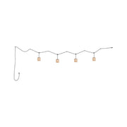 Bover Nans Catenary S/16/4L 4-lt 197" LED Outdoor Muti Light Pendant-Beige