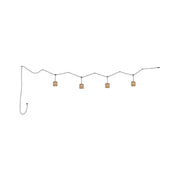 Bover Nans Catenary S/16/4L 4-lt 197" LED Outdoor Muti Light Pendant-Brown