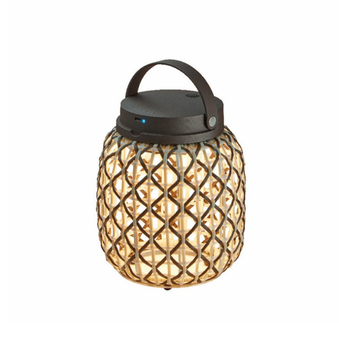 Bover Nans M/21/R 1-lt 8" Tall LED Table Lamp-Brown