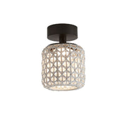 Bover Nans PF/16 1-lt 7" LED Outdoor Semi Flush-Beige