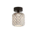 Bover Nans PF/16 1-lt 7" LED Outdoor Semi Flush-Beige