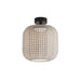 Bover Nans PF/31 1-lt 12" LED Outdoor Semi Flush, 0-10V-Beige