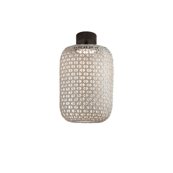 Bover Nans PF/31.2 1-lt 12" LED Outdoor Semi Flush, TRIAC-Beige