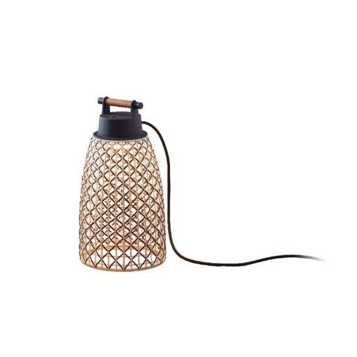 Bover Nans Portable M/41 1-lt 16" Tall LED Outdoor Table Lamp-Brown
