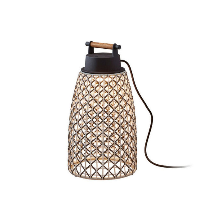 Bover Nans Portable M/49 1-lt 19" Tall LED Outdoor Table Lamp-Brown