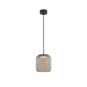 Bover Nans S/21 1-lt 9" LED Outdoor Pendant, TRIAC-Brown