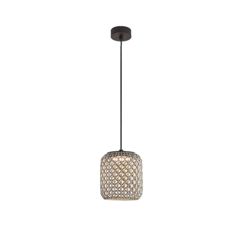 Bover Nans S/21 1-lt 9" LED Outdoor Pendant, TRIAC-Brown