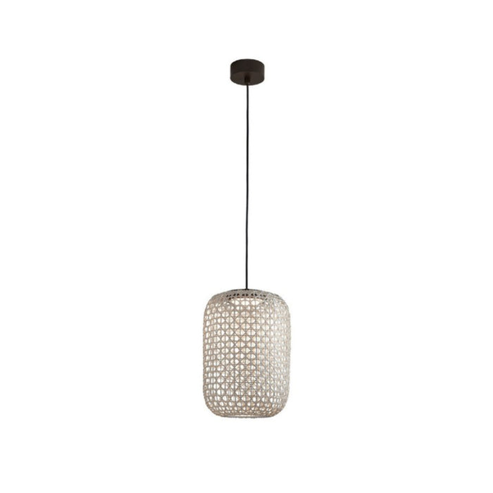 Bover Nans S/31.2 1-lt 12" LED Outdoor Pendant, TRIAC-Beige