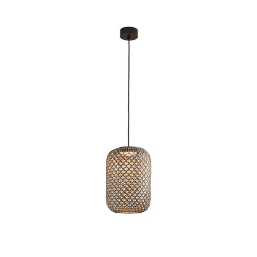 Bover Nans S/31.2 1-lt 12" LED Outdoor Pendant, TRIAC-Brown
