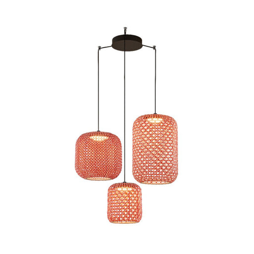 Bover Nans S/3L 3-lt 150" LED Pendant-Red