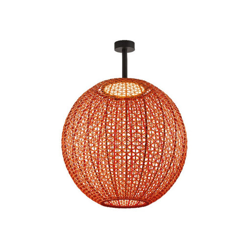 Bover Nans Sphere PF/60 1-lt 24" LED Outdoor Semi Flush, 0-10V-Red