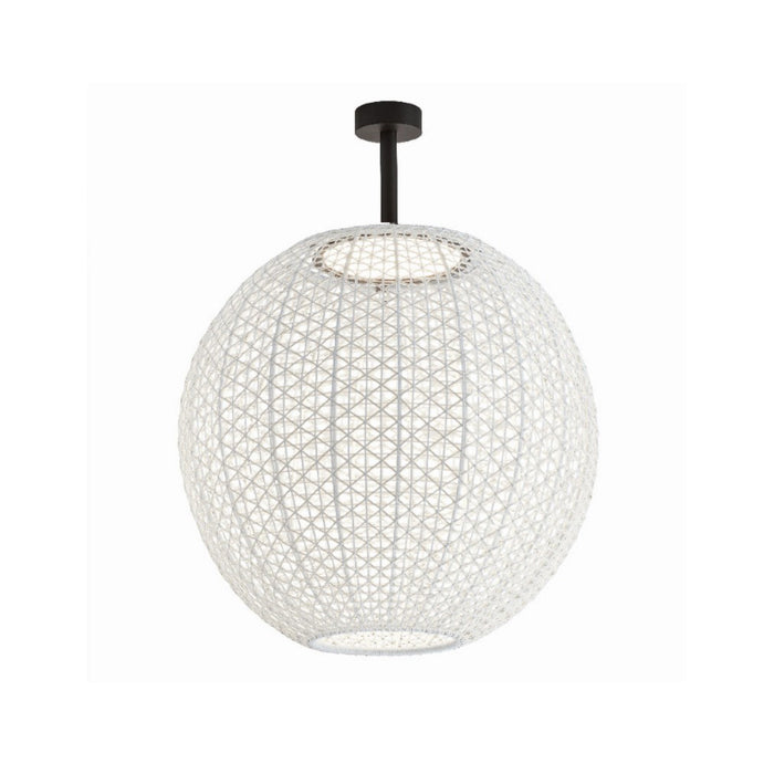 Bover Nans Sphere PF/80 1-lt 32" LED Outdoor Semi Flush-Beige
