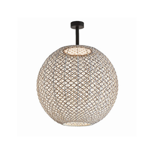 Bover Nans Sphere PF/80 1-lt 32" LED Outdoor Semi Flush-Brown