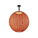 Bover Nans Sphere PF/80 1-lt 32" LED Outdoor Semi Flush-Red