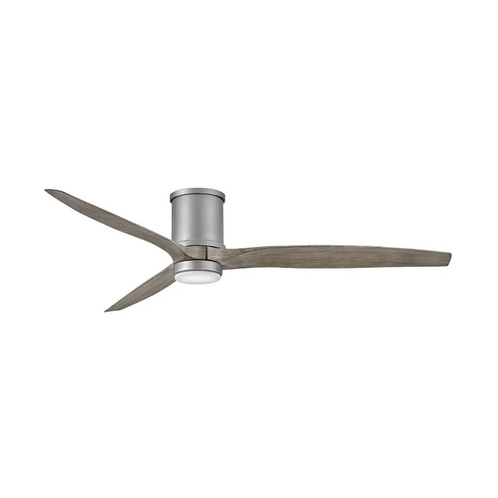 Hinkley 900872F Hover Flush 72" Outdoor Ceiling Fan with LED Light Kit - Brushed Nickel