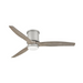 Hinkley 900852F Hover Flush 52" Outdoor Ceiling Fan with LED Light Kit - Brushed Nickel