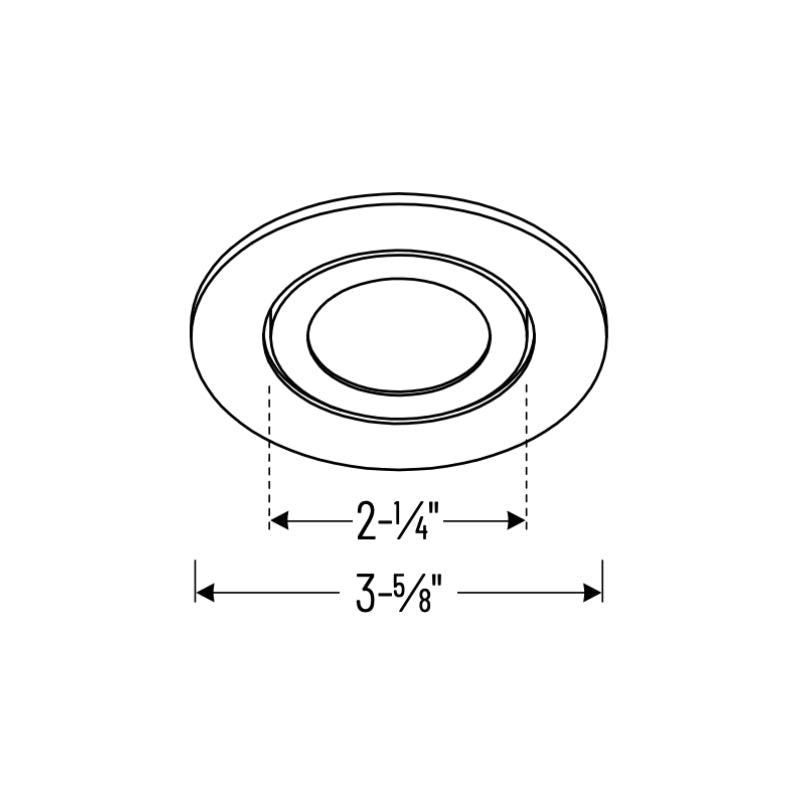 Nora NIOB-2RG/HL 2" Iolite Round Adjustable Gimbal Trim - High Lumen
