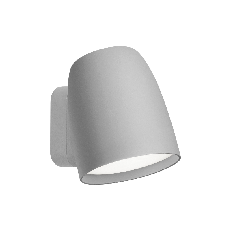 Bover Nut A/01 1-lt 5" Tall LED Outdoor Wall Sconce - Textured Light Grey