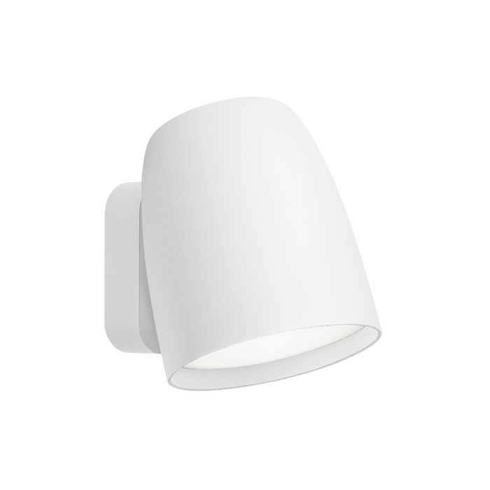 Bover Nut A/01 1-lt 5" Tall LED Outdoor Wall Sconce - Textured White