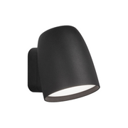 Bover Nut A/01 1-lt 5" Tall LED Outdoor Wall Sconce - Textured Black