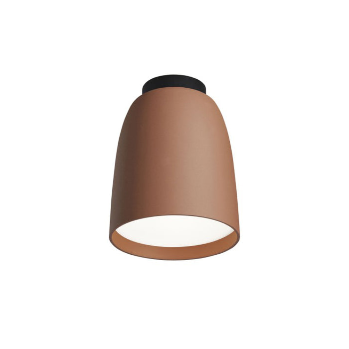 Bover Nut PF/10 1-lt 4" LED Outdoor Flushmount, 0-10V-Textured Terracotta