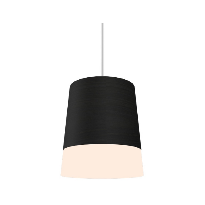Accord 1100 Conical 1-lt 6" LED Pendant, E26 Base - Organic Black